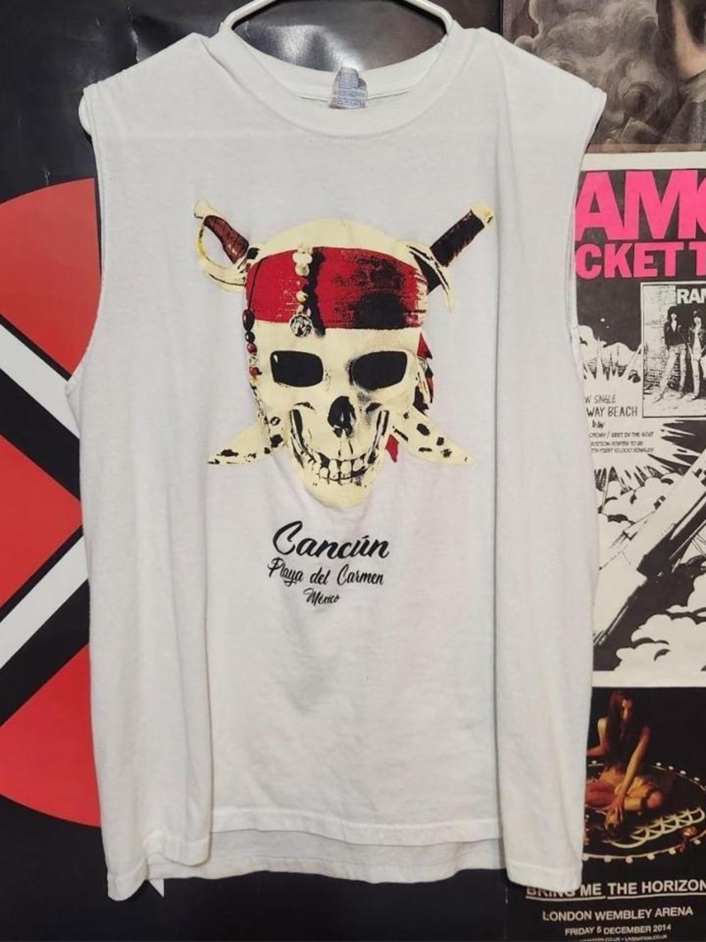 Skate punk style Mexico cancun skull